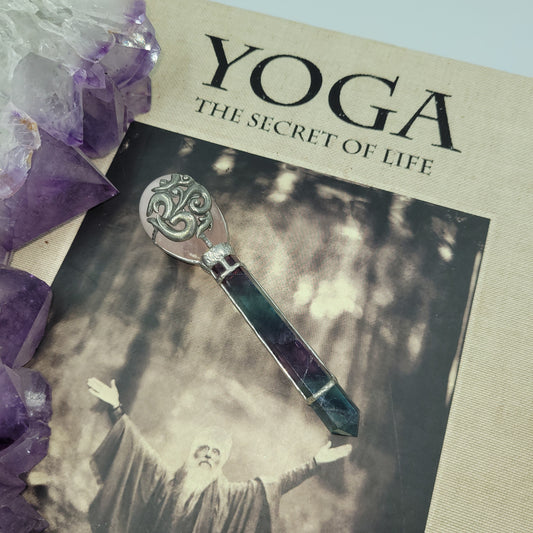 Exclusive Wand - Om ( Rose Quartz/ Flourite)