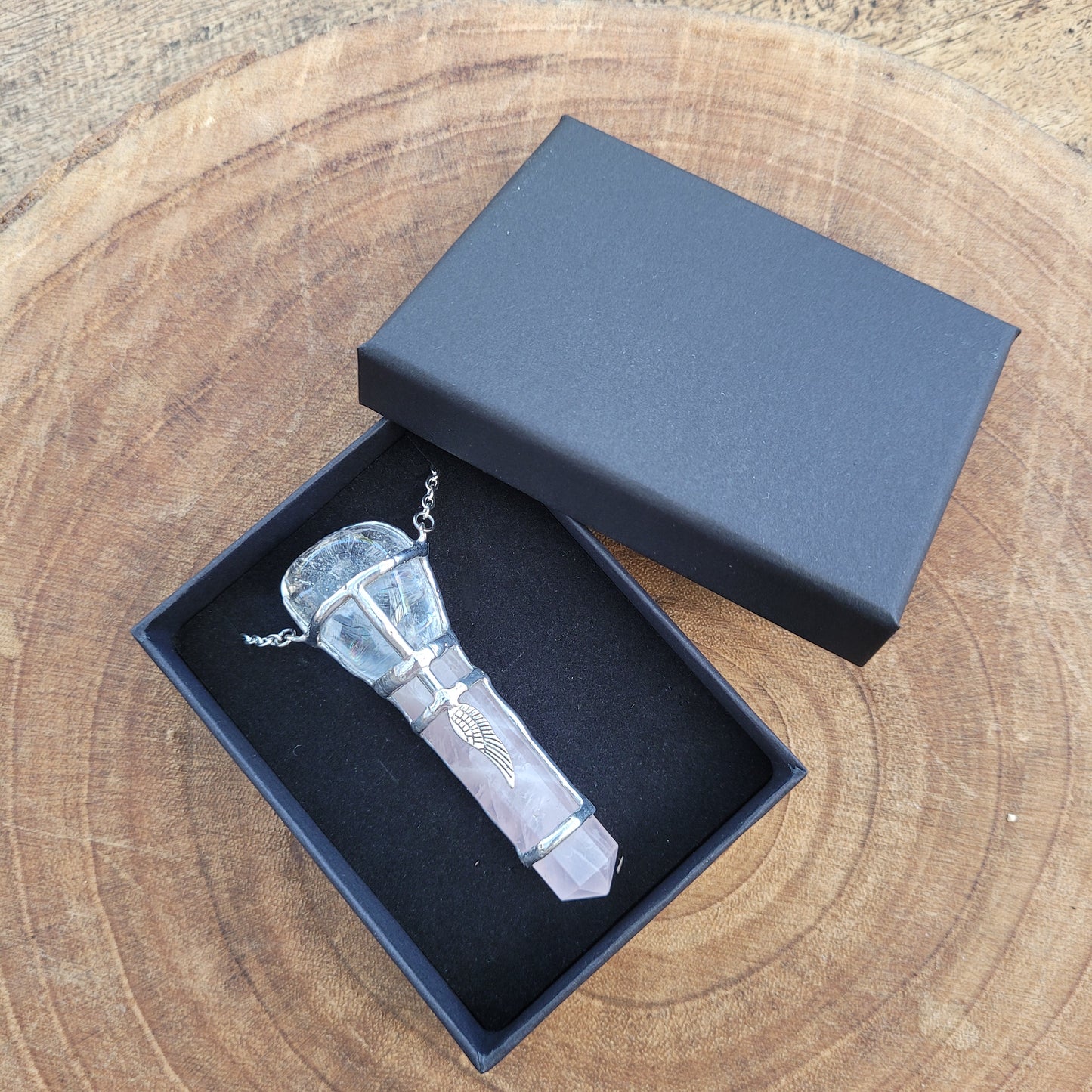 Angelic Crystal Wand Necklace