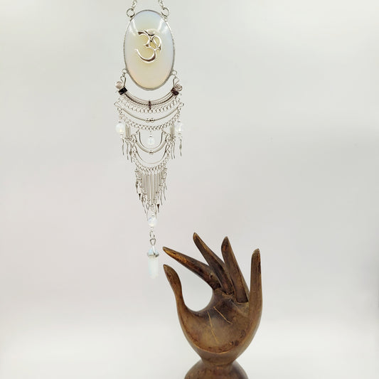 Opalite Hanging Oval / Om