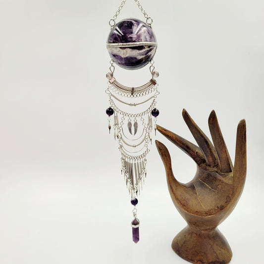 Amethyst Hanging Sphere / Angel