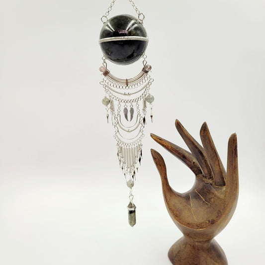 Labradorite Hanging Sphere/ Angel