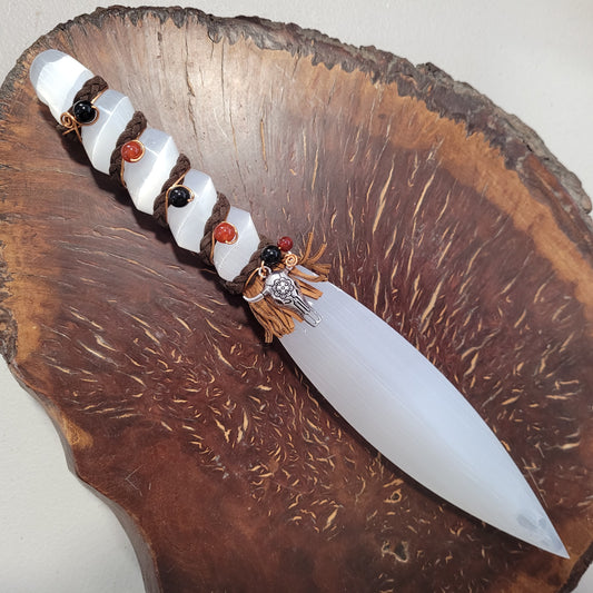 Selenite Sword Large/ Bull