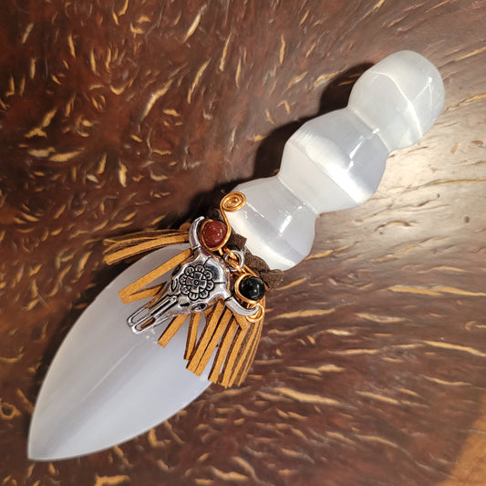 Selenite Sword Small/ Bull