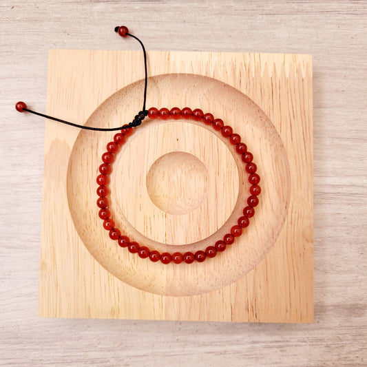 Bracelets 4mm Stones/ Carnelian