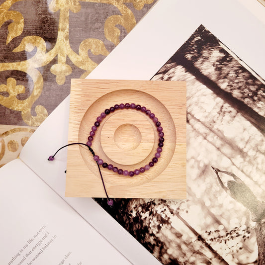 Bracelets 4mm Stones/Lepidolite