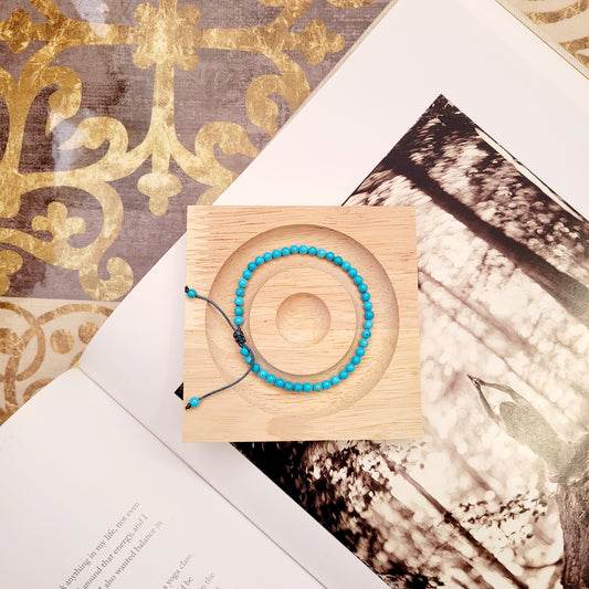 Bracelets 4mm Stones/ Turquoise