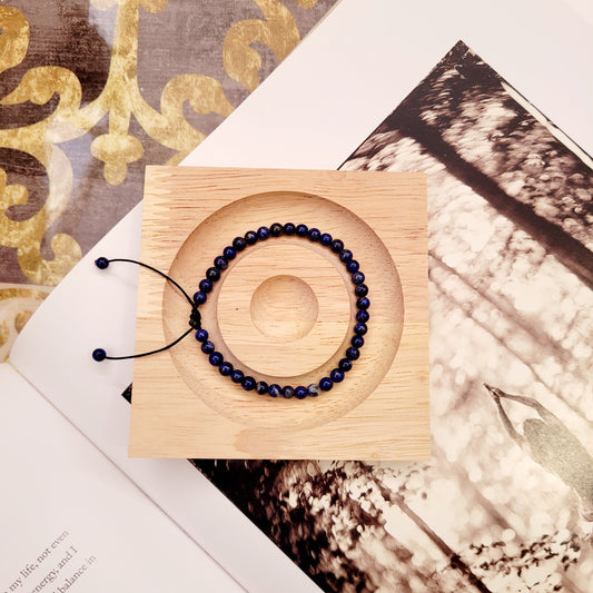Bracelets 4mm Stones/Lapis Lazuli