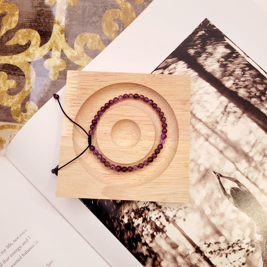 Bracelets 4mm Stones/Amethyst