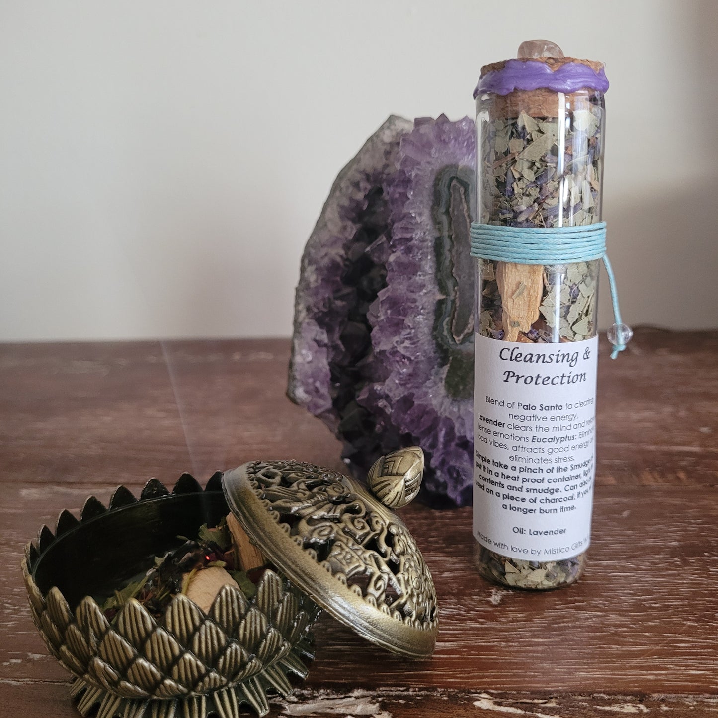 Smudge Tube Floral Cleansing & Protection