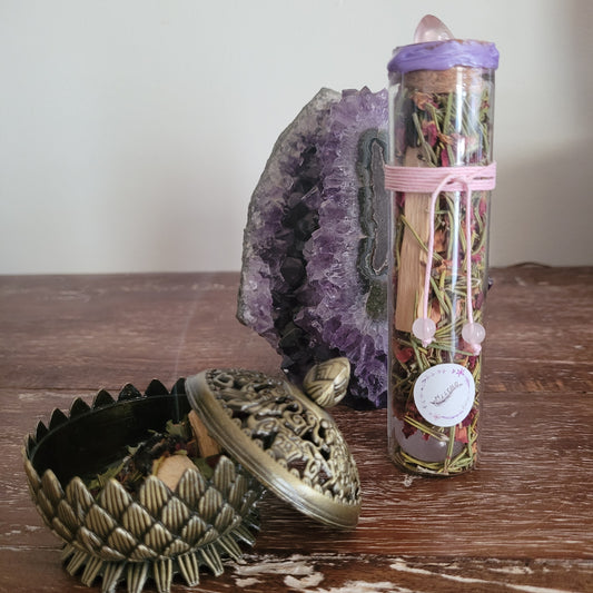 Smudge Tube  Floral Love & Abundance