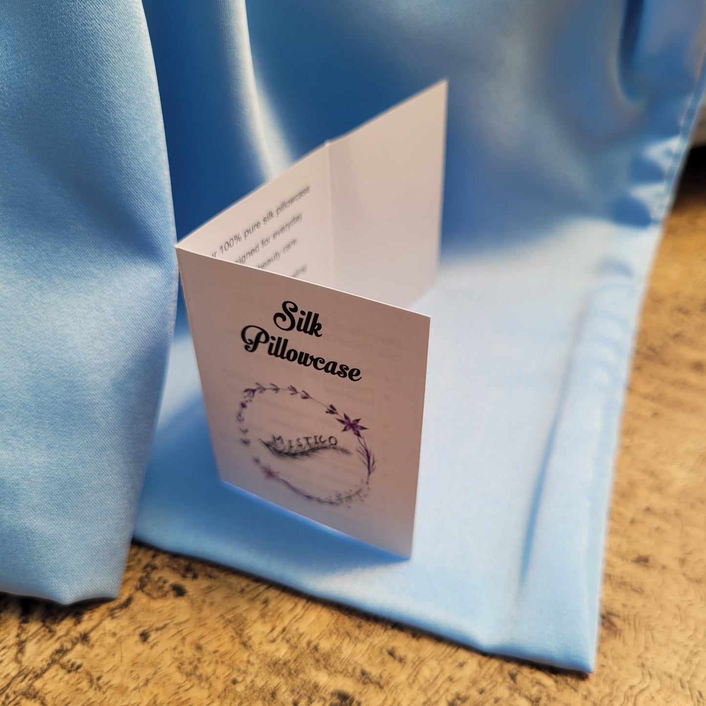 Silk Pillowcases Clear Blue