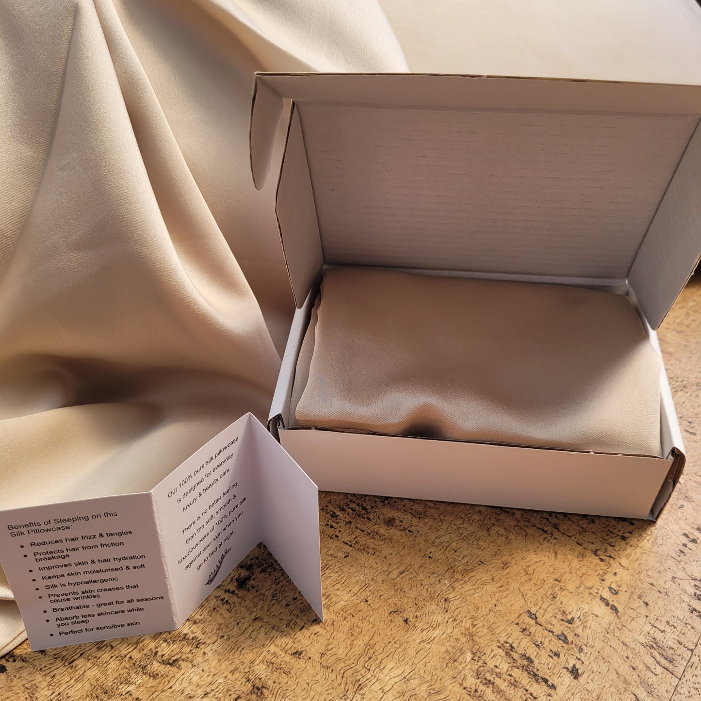 Silk Pillowcases Beige