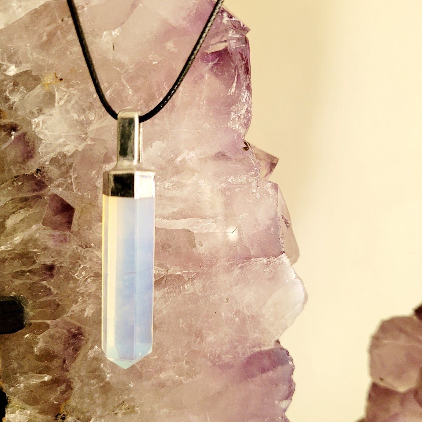 Opalite Crystal Point Necklace