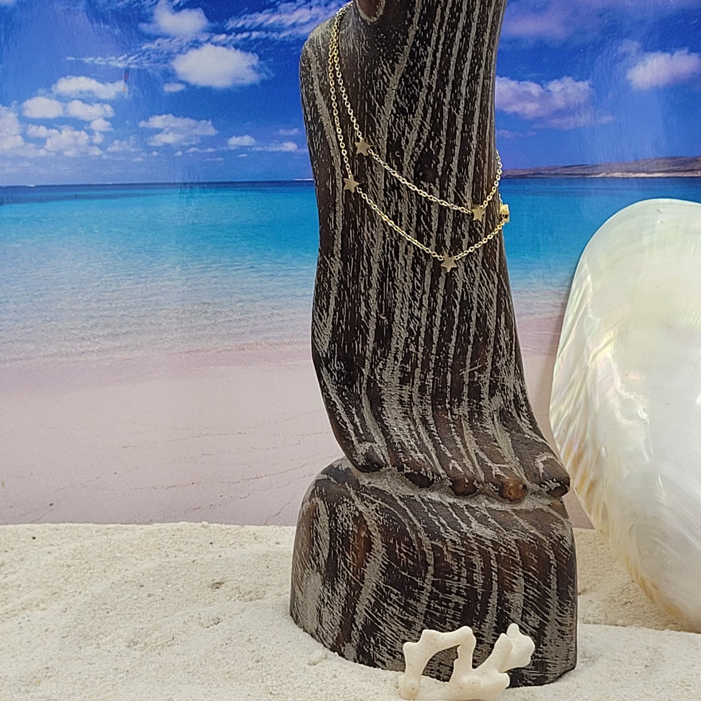 Gold plated Anklets -Star