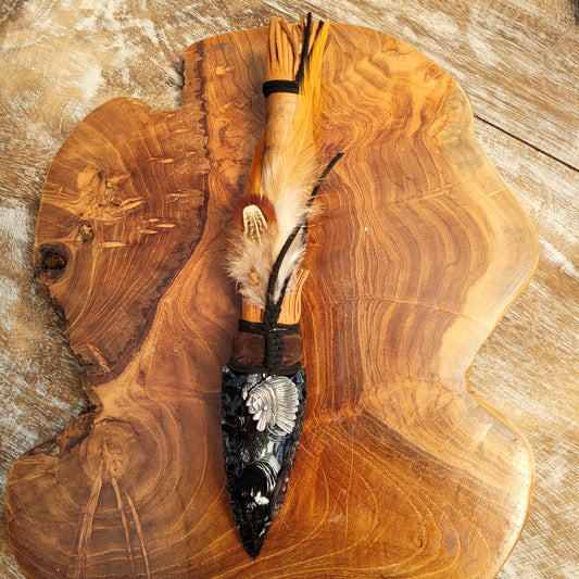 Indian Dagger - Indian - Obsidan