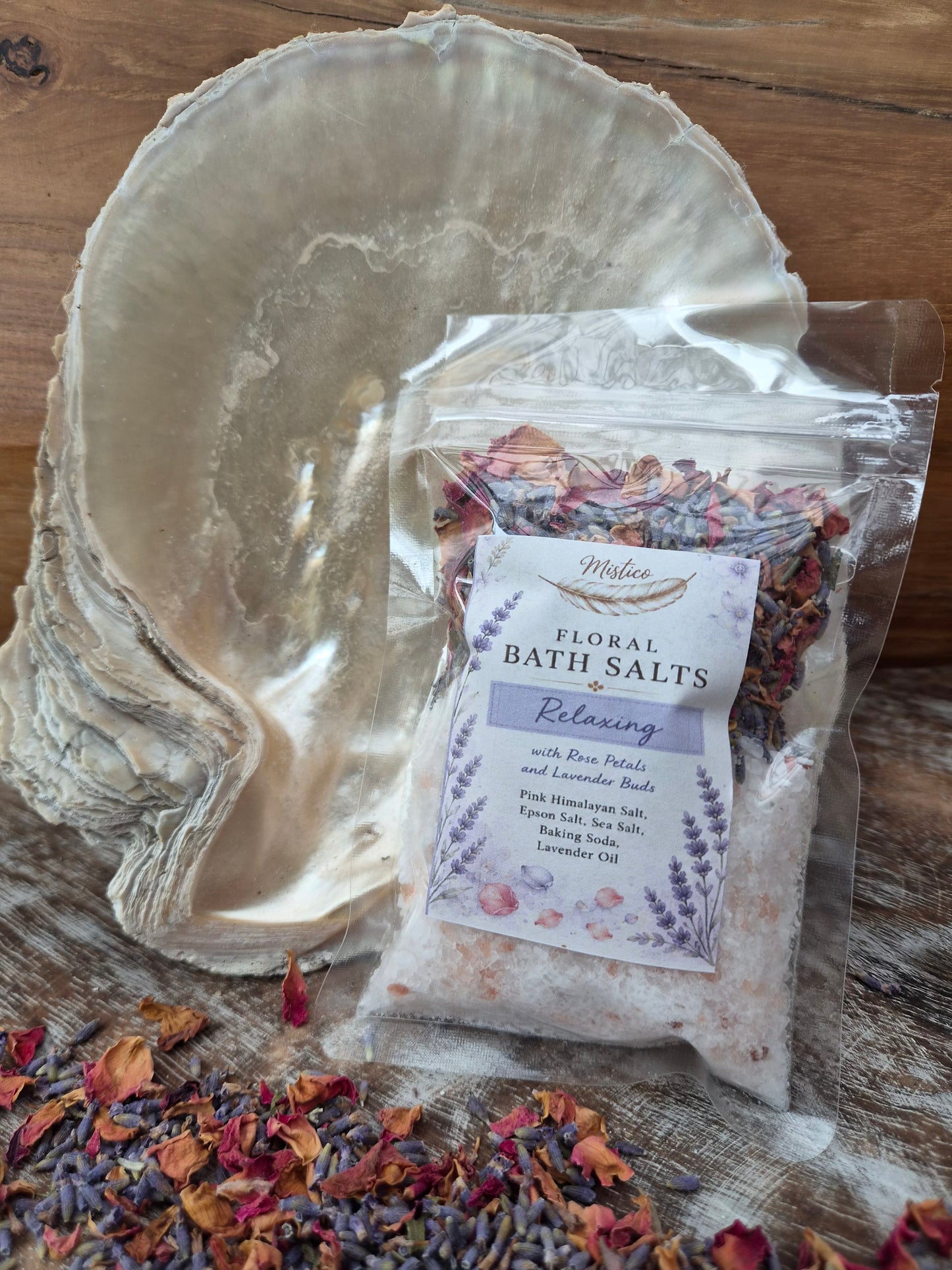 Set of 4 Floral Bath Salts - Suchets