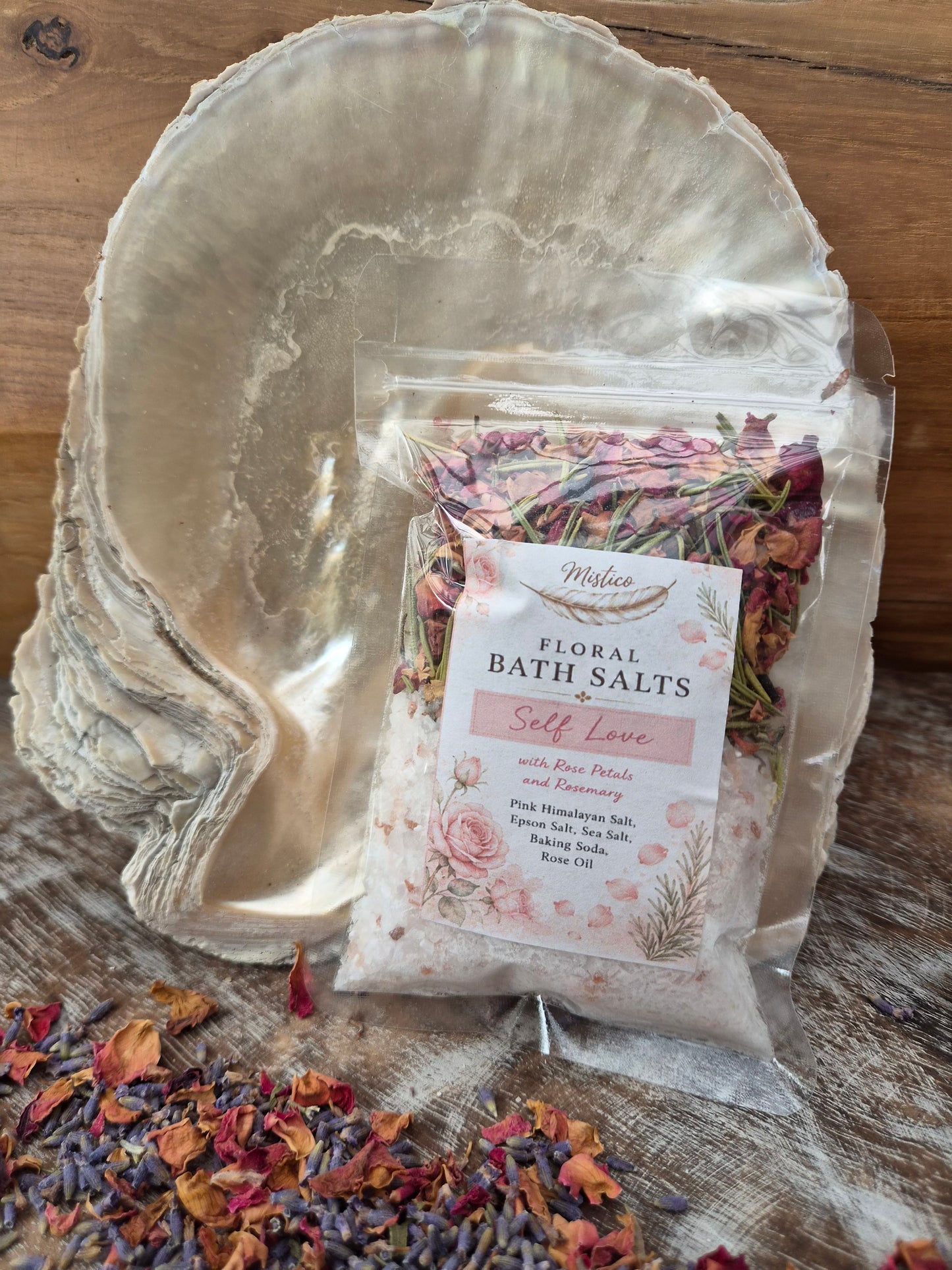 Set of 4 Floral Bath Salts - Suchets