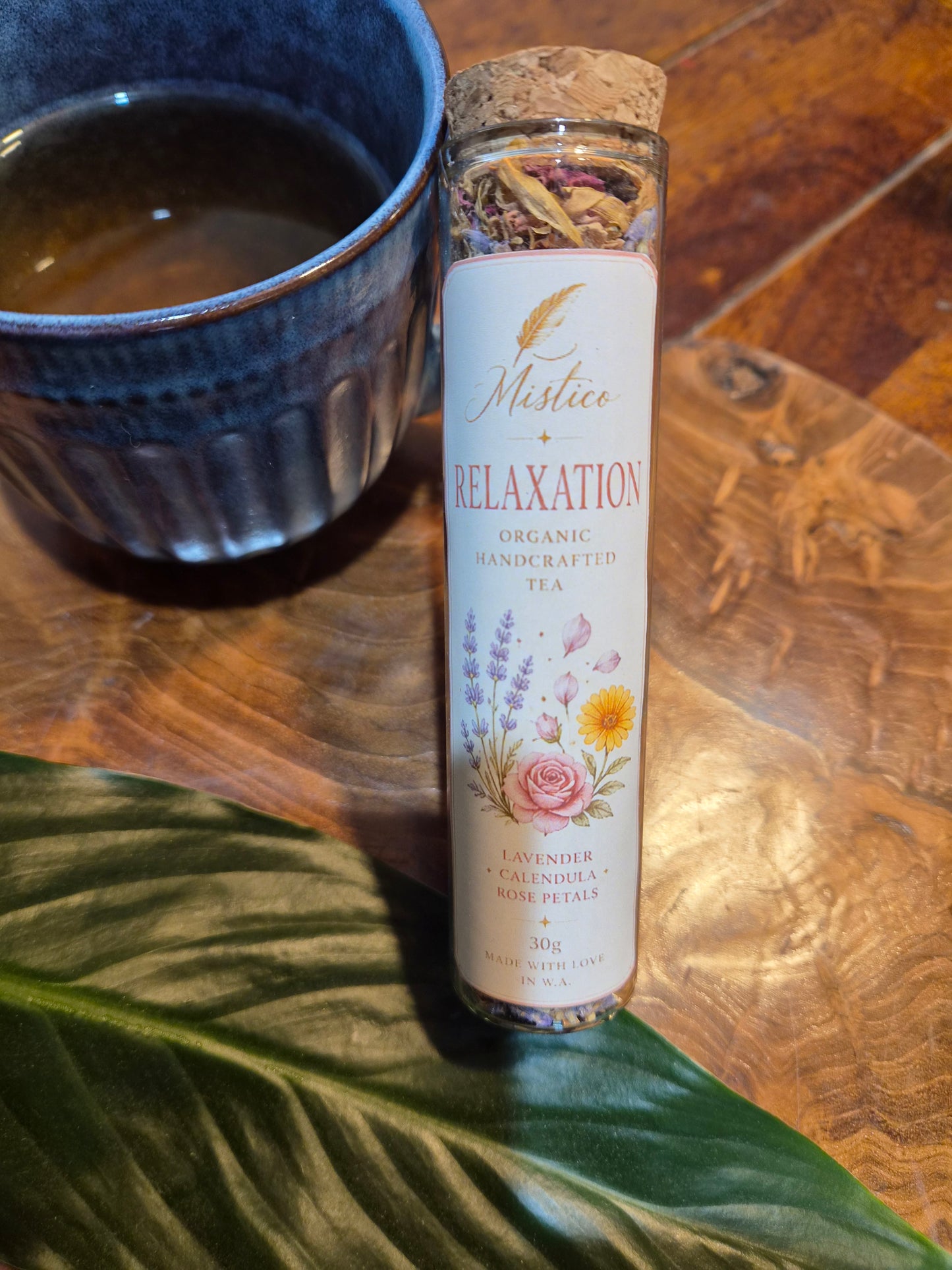 Organic Handcrafted Tea Tube Relaxation