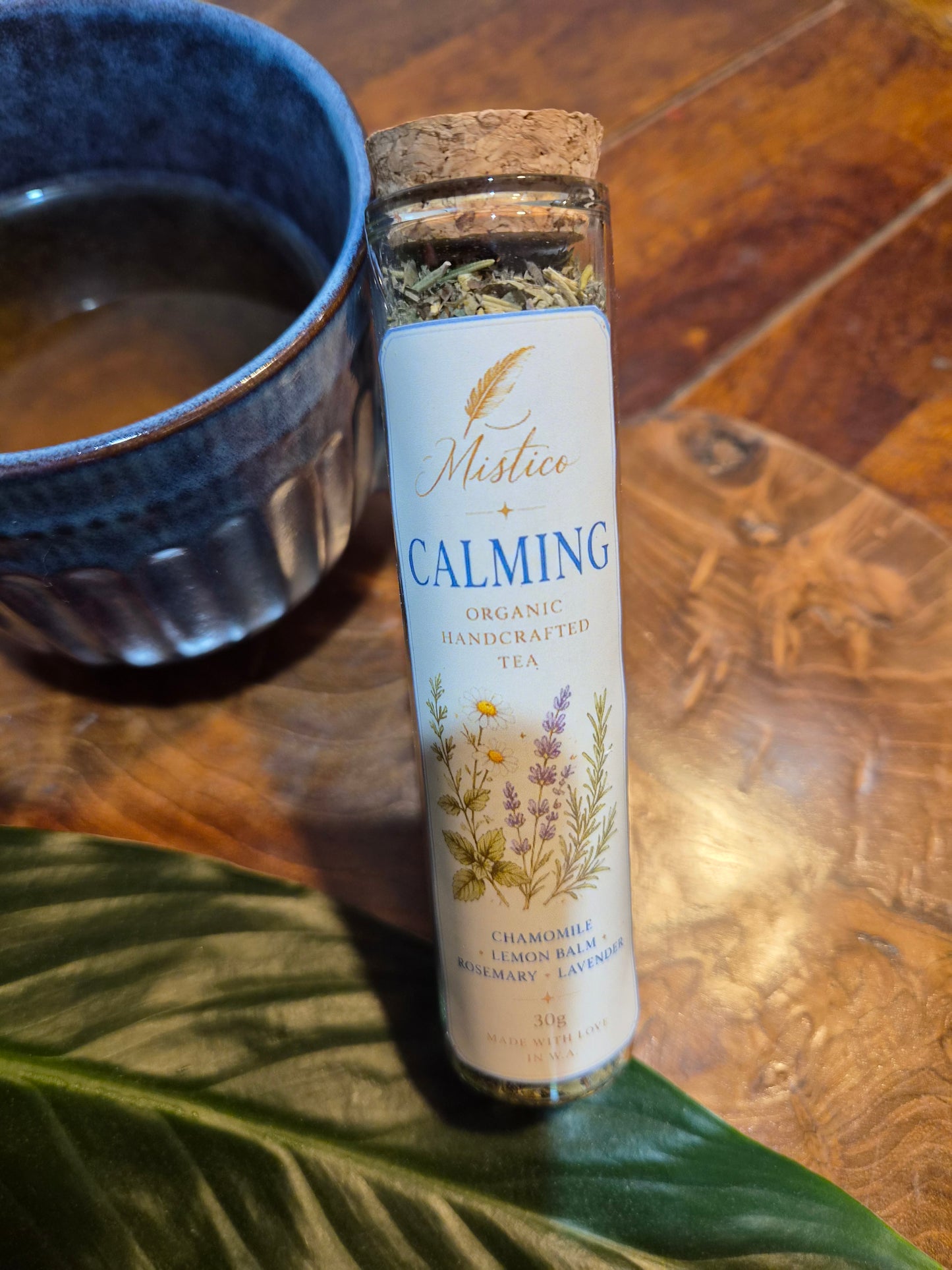 Organic Handcrafted Tea Tube Calming