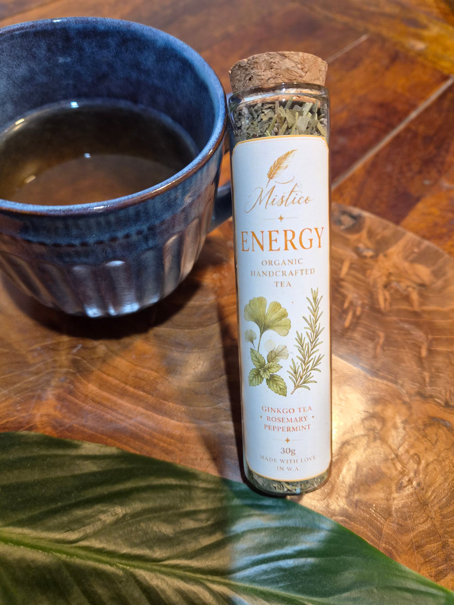 Organic Handcrafted Tea Tube Energy