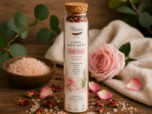 Floral Bath Salts Tube/ Self Love