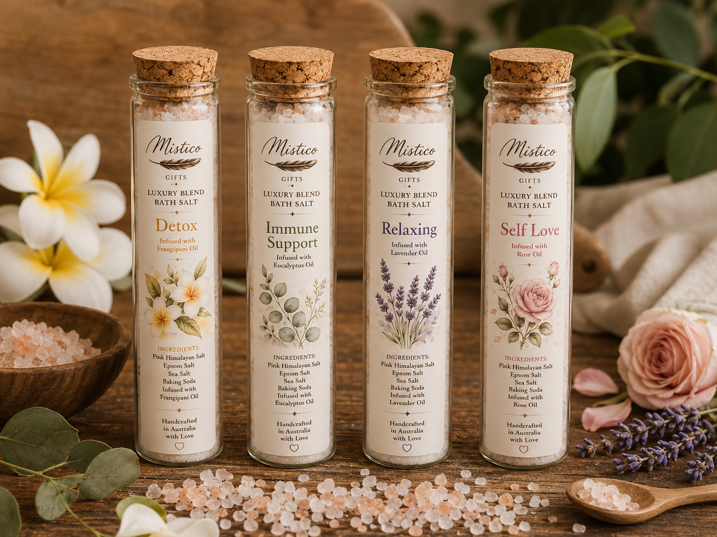 Luxury Blend  Bath Salt Tubo / Detox