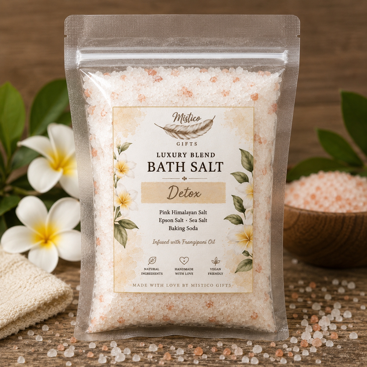 Luxury Blend  Bath Salt Sachet/ Detox