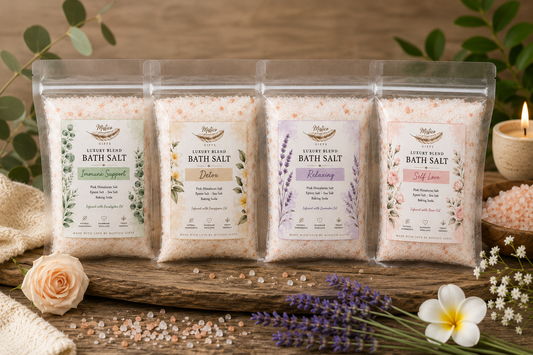 Set of 4  Luxury Blend Bath Salt Sachets