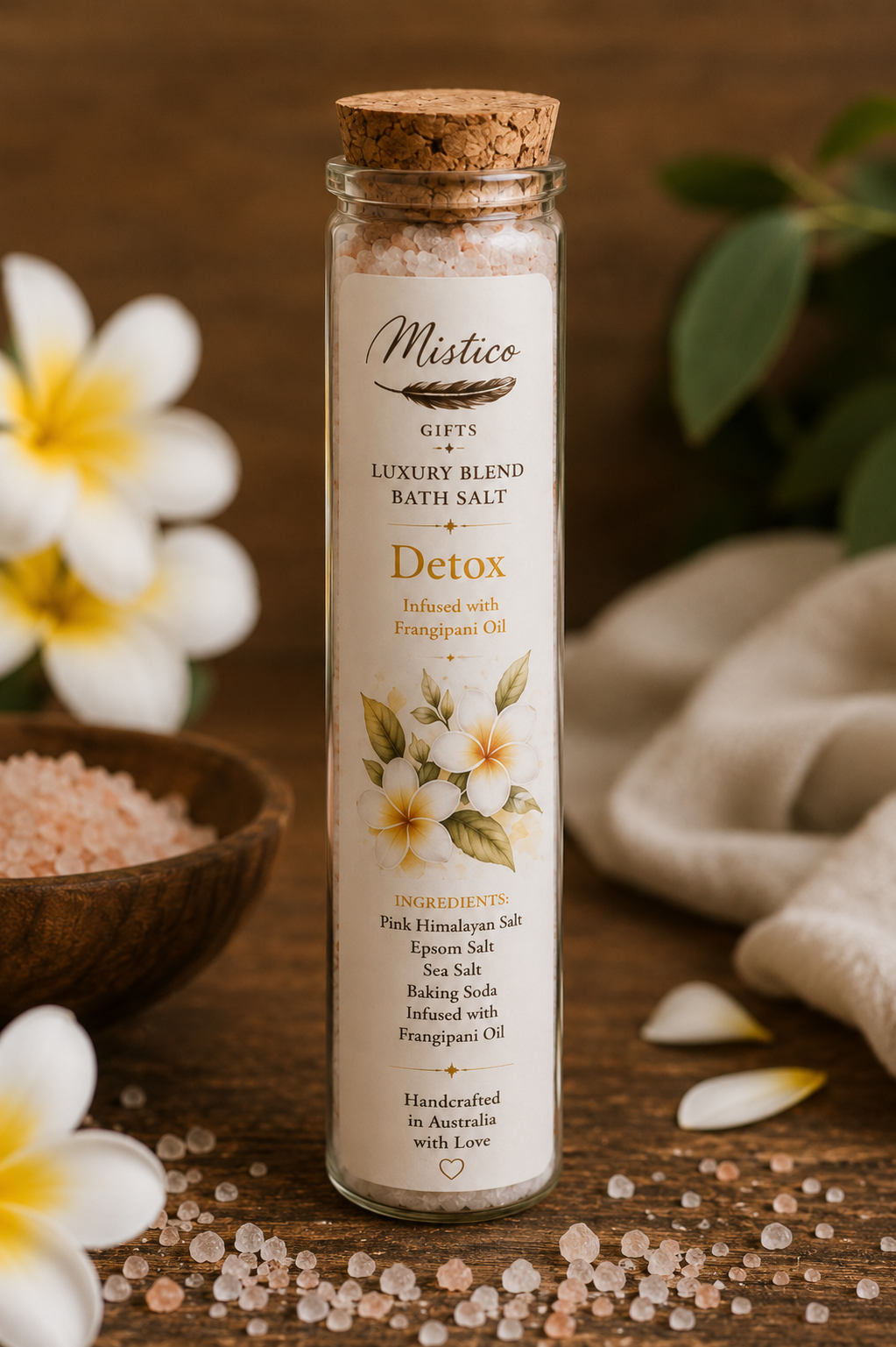 Luxury Blend  Bath Salt Tubo / Detox