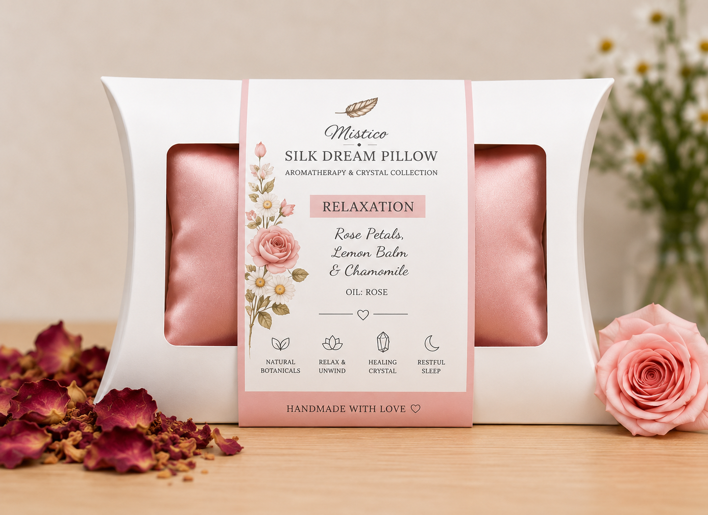 Luxury Aromatherapy Silk Dream Pillow Relaxation