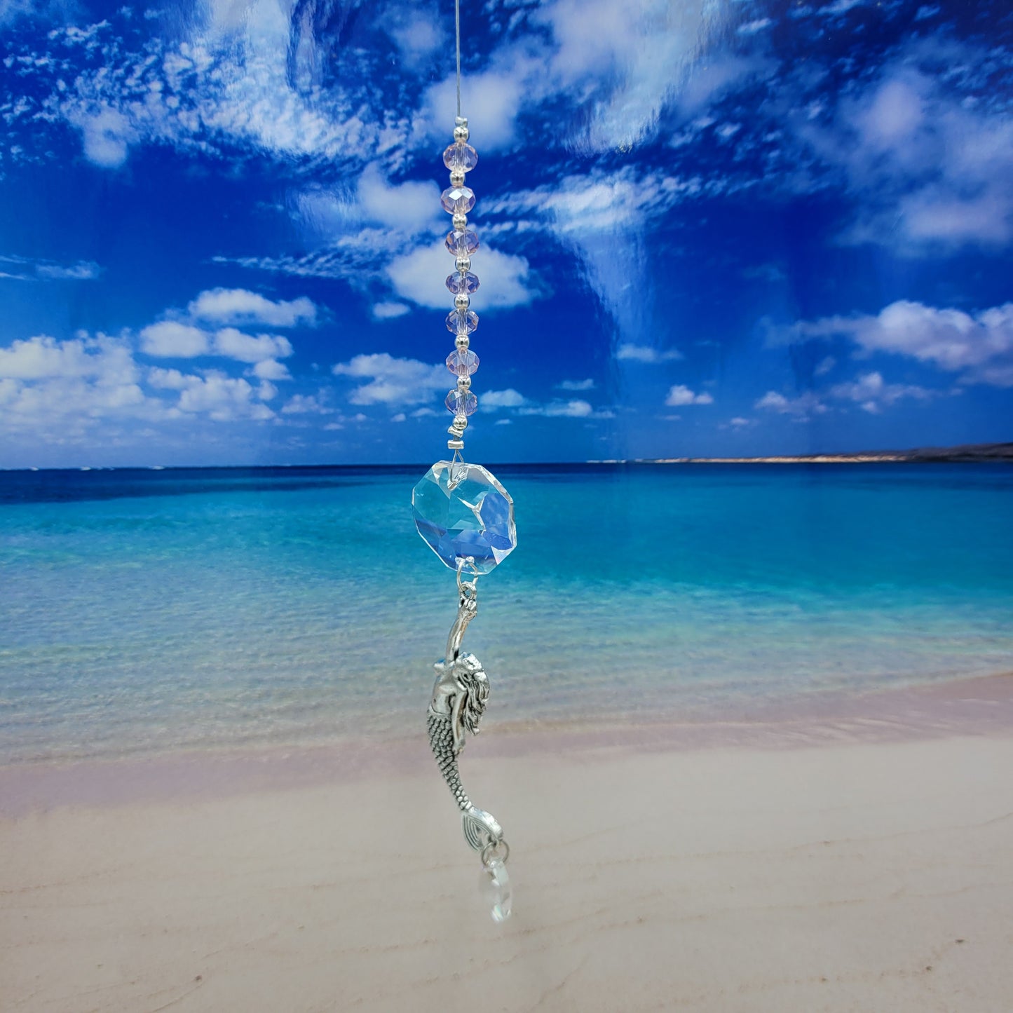 Mermaid Crystal Suncatcher Large