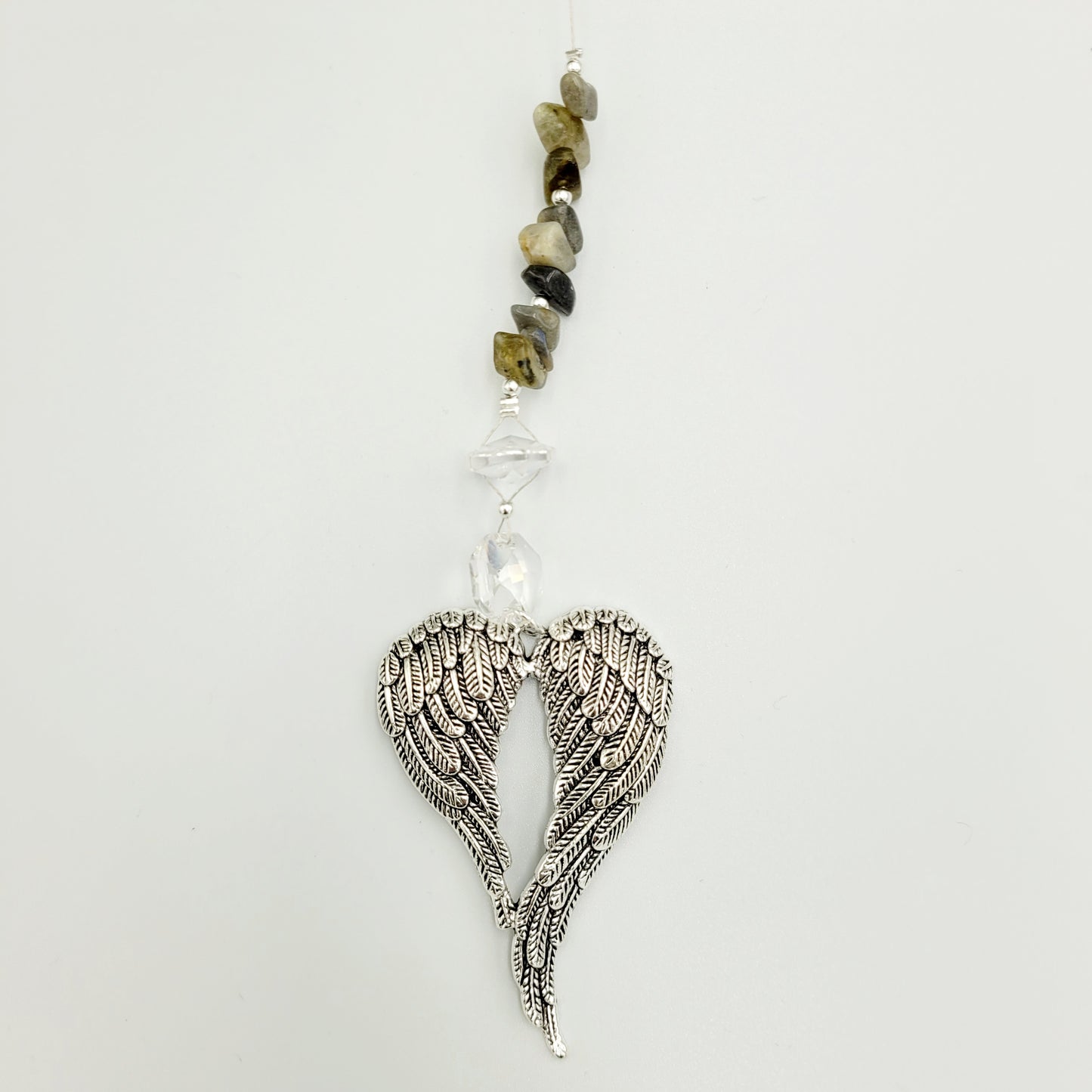 Angel x large wing Crystal Charm Suncatcher