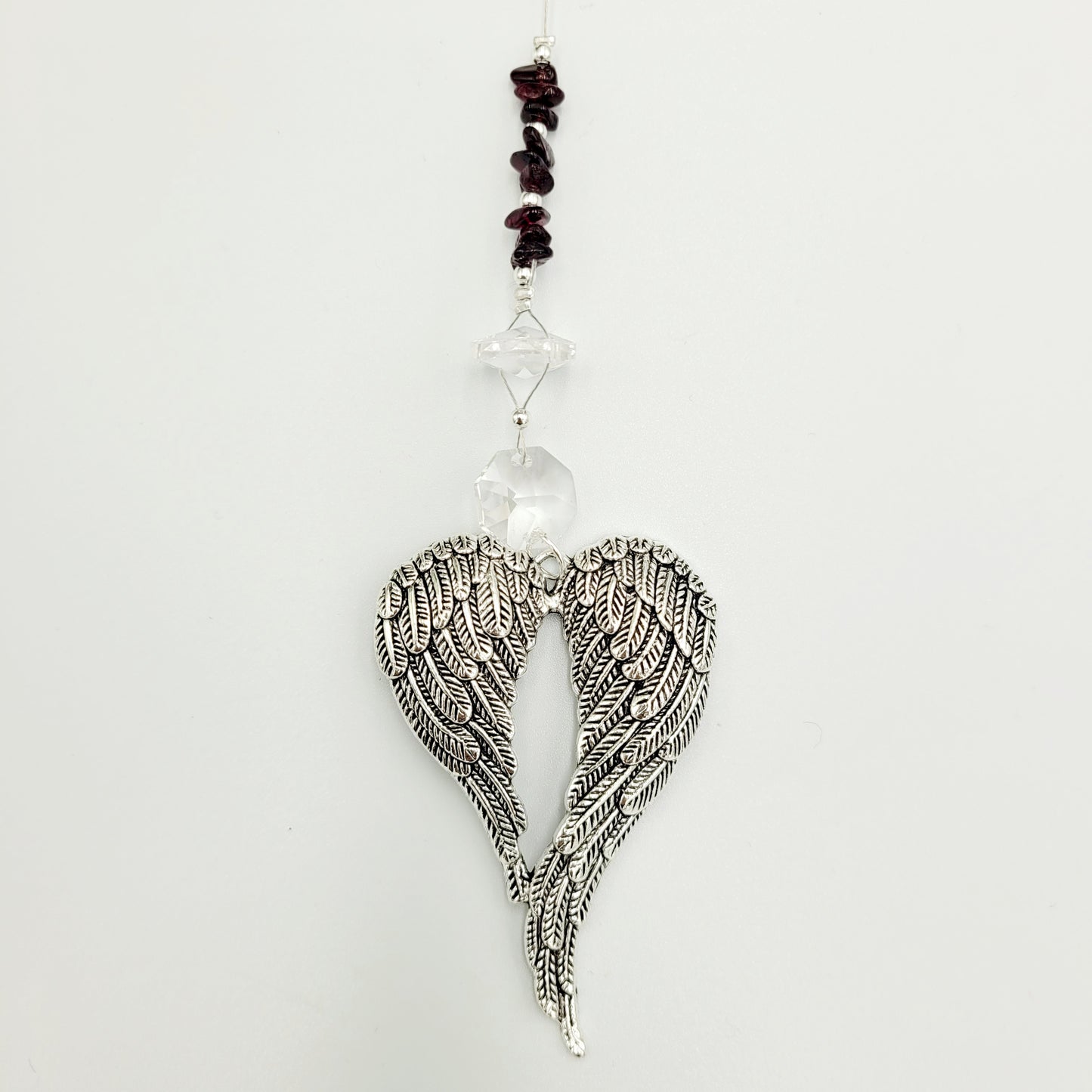 Angel x large wing Crystal Charm Suncatcher