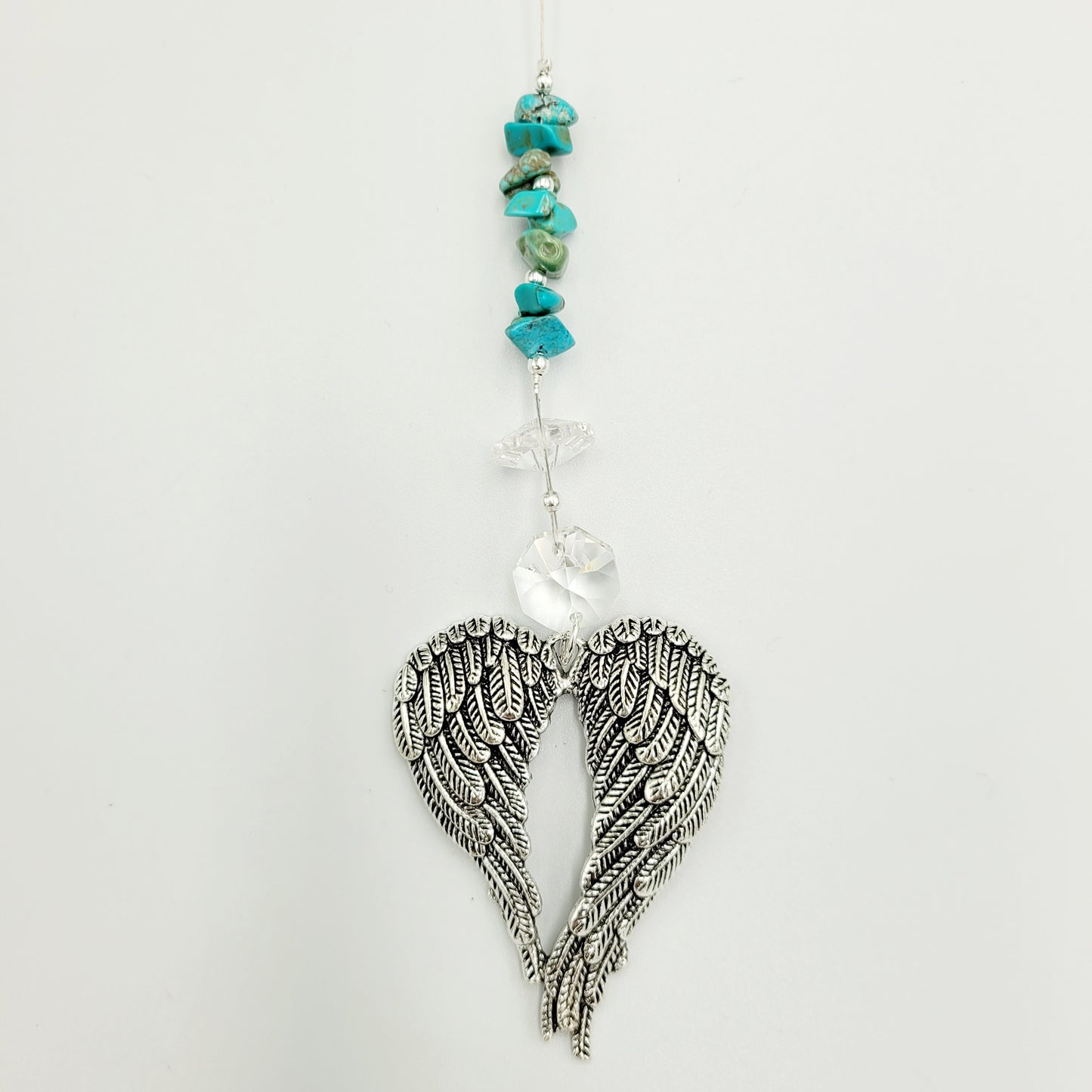 Angel x large wing Crystal Charm Suncatcher