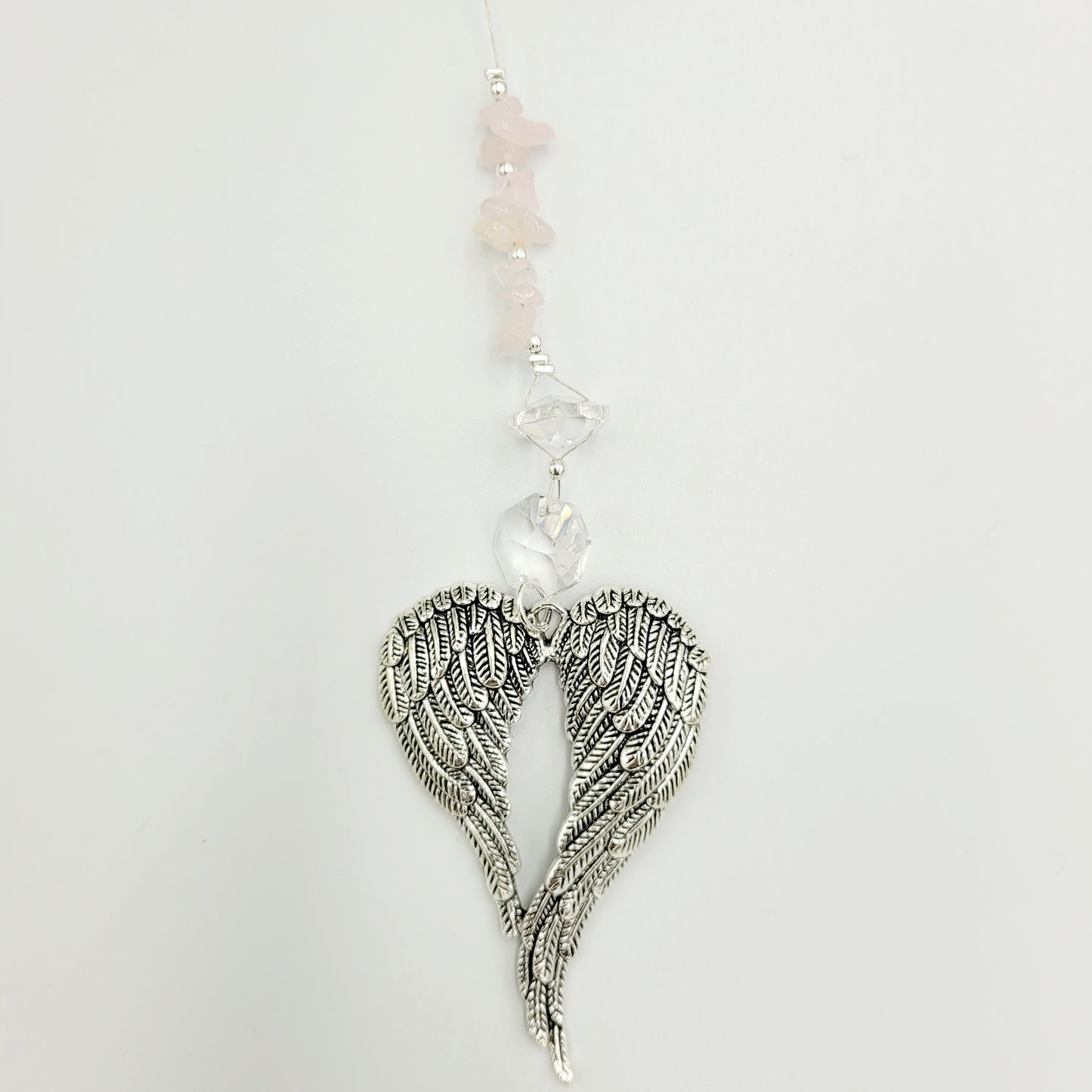 Angel x large wing Crystal Charm Suncatcher