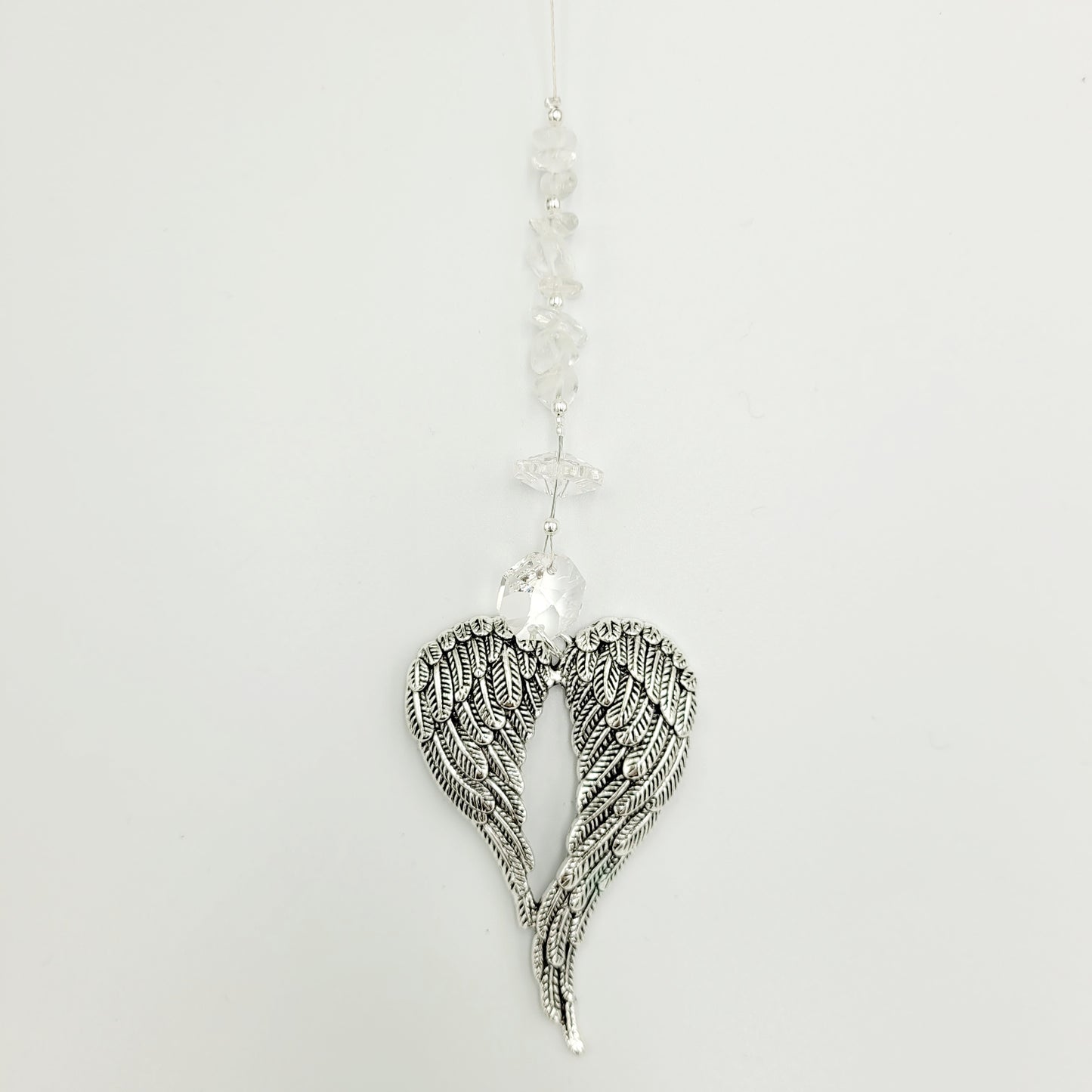 Angel x large wing Crystal Charm Suncatcher