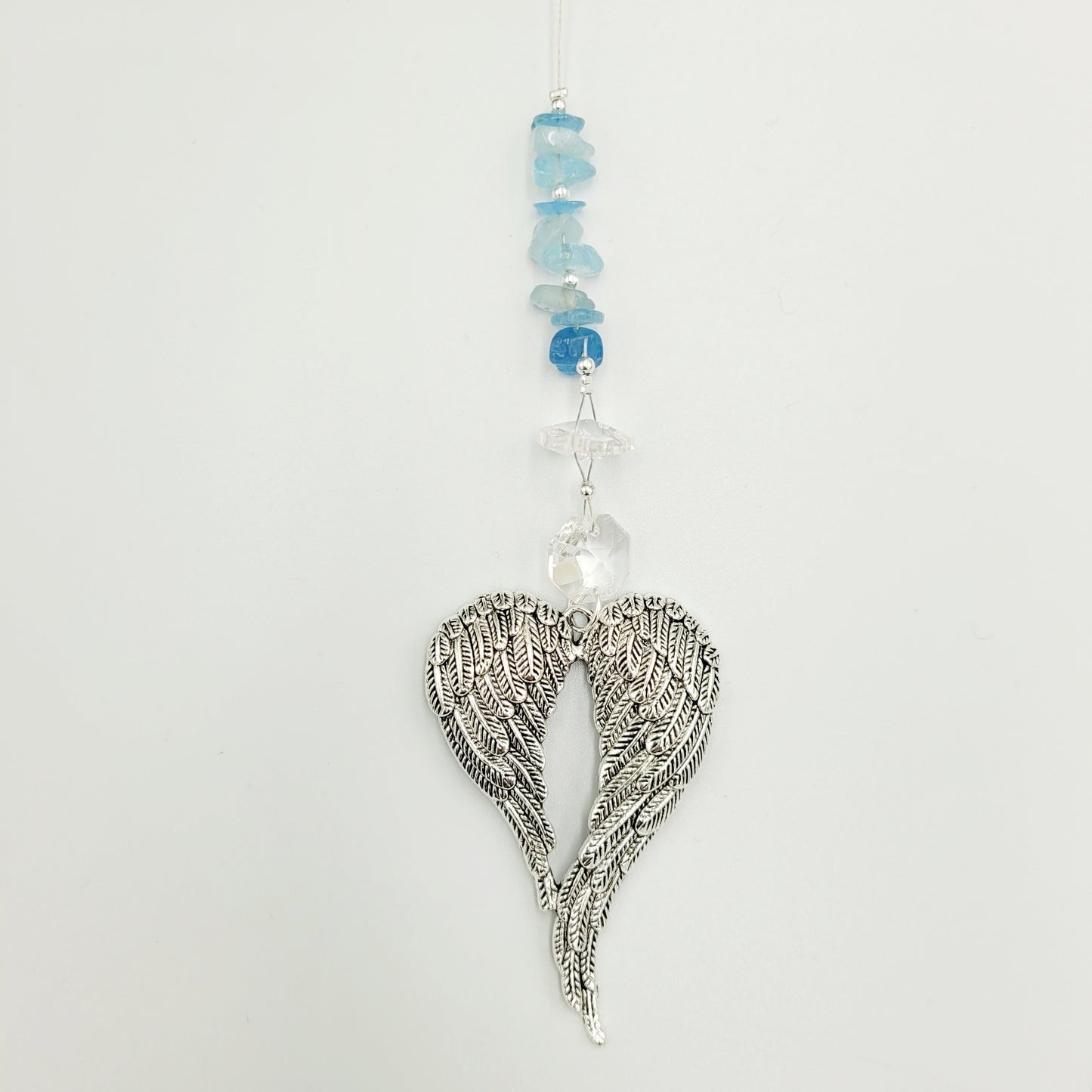 Angel x large wing Crystal Charm Suncatcher