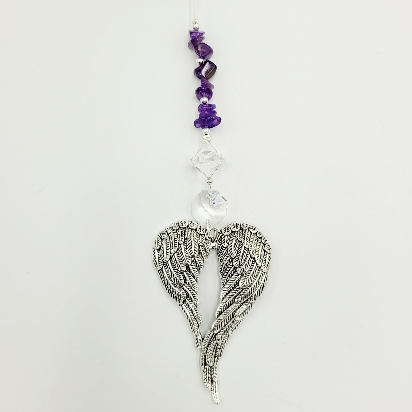 Angel x large wing Crystal Charm Suncatcher