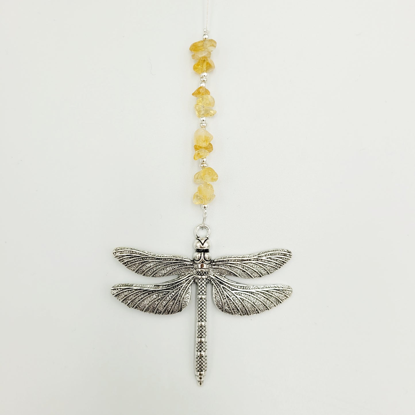 Dragonfly Stone Large Crystal Charm Suncatcher