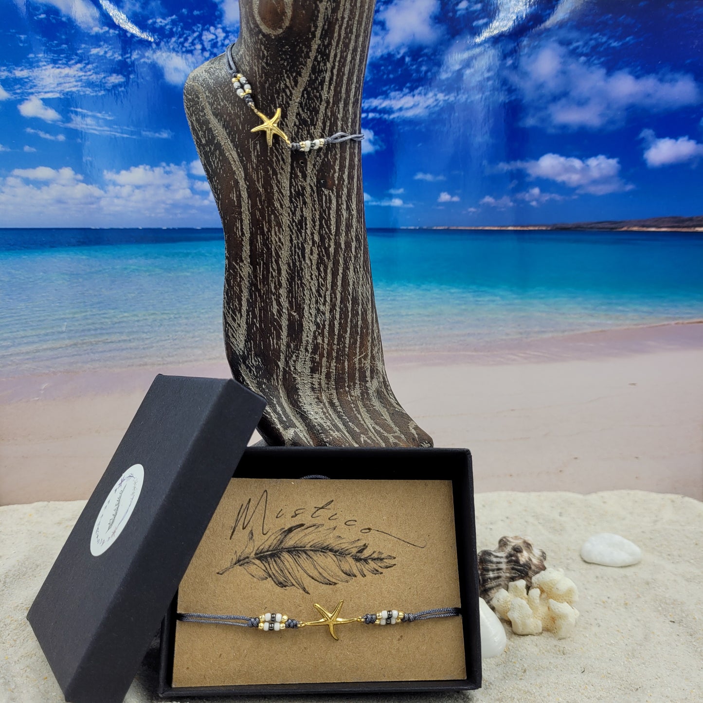 Starfish String Anklets - Various Colours
