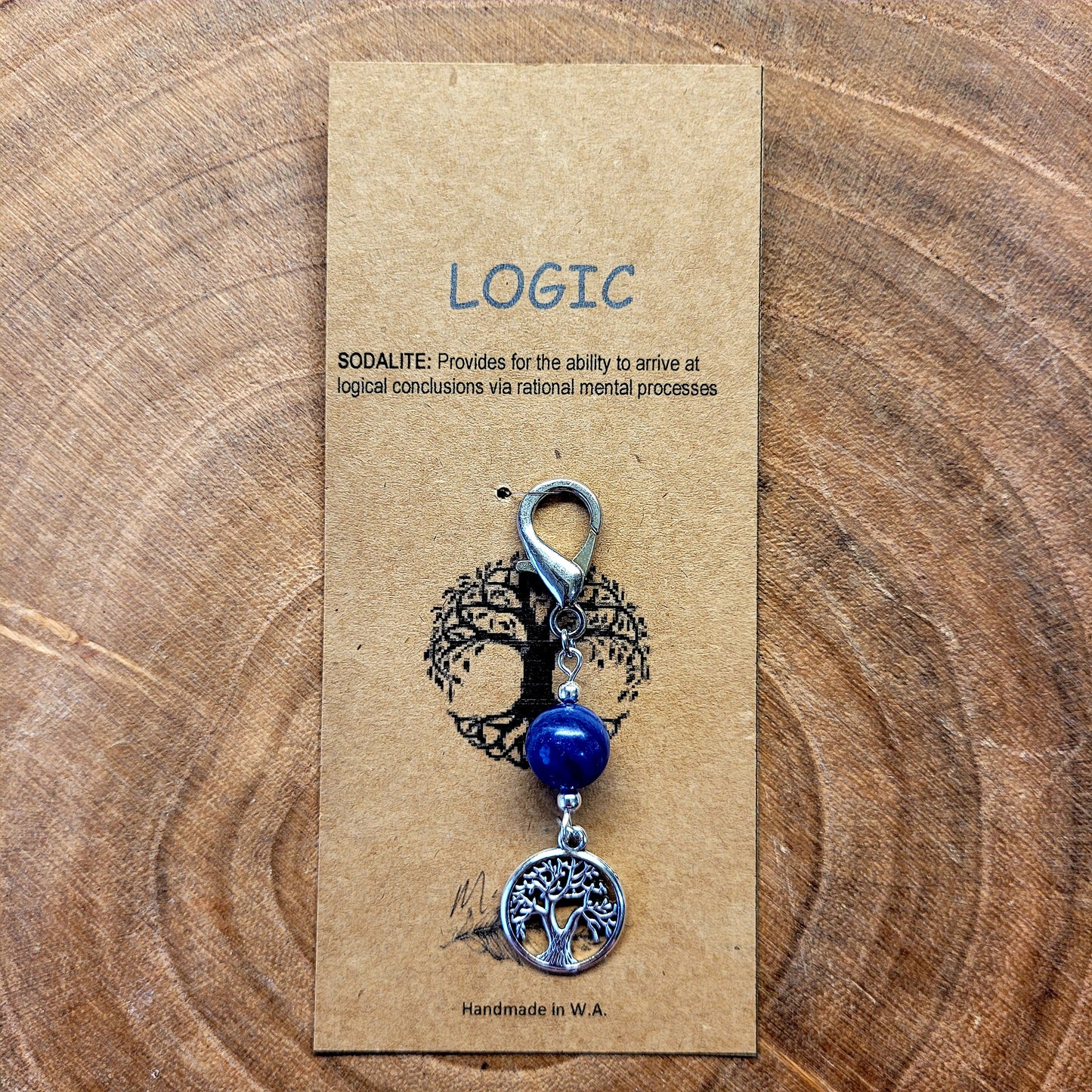 Tree of Life Symbol Crystal Charm Clips