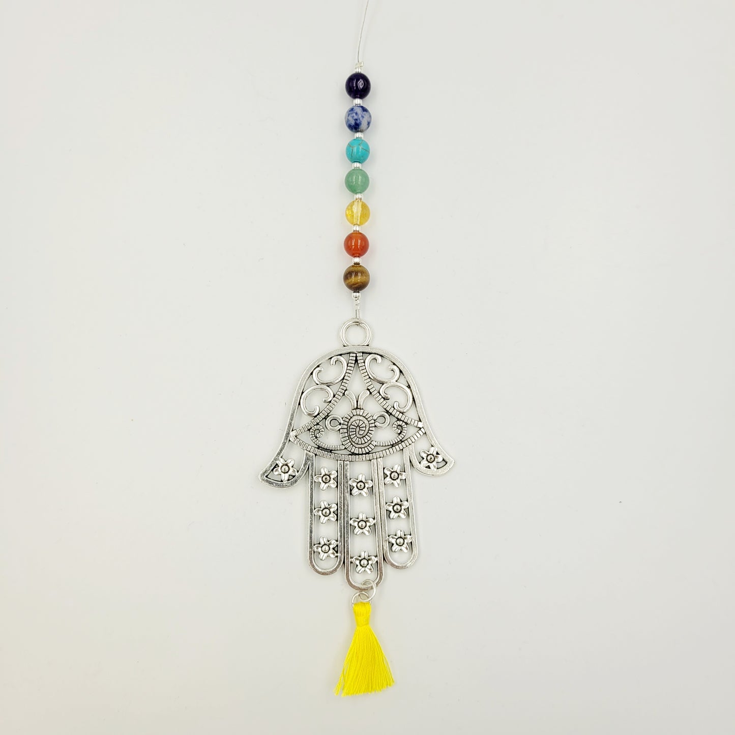 Large Hamsa Chakra Balance Crystal Charm Suncatcher