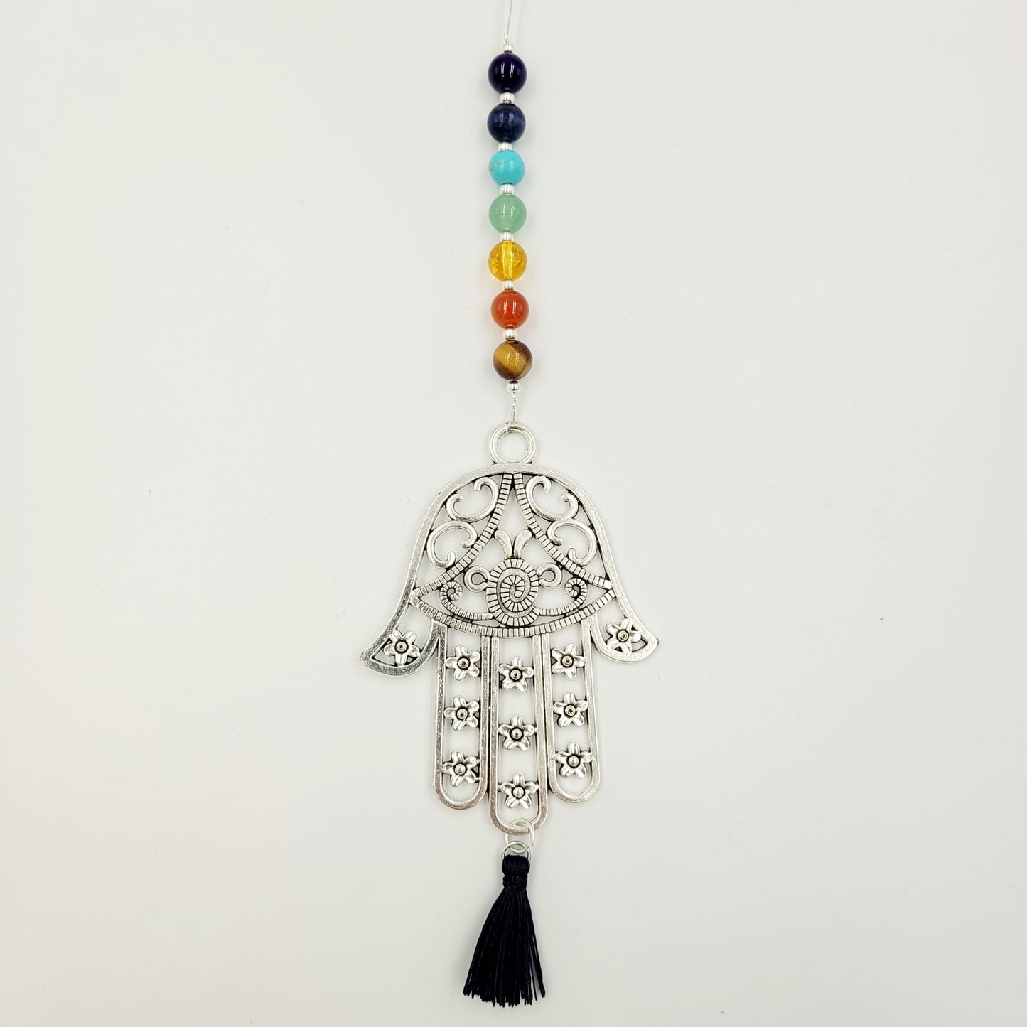 Large Hamsa Chakra Balance Crystal Charm Suncatcher